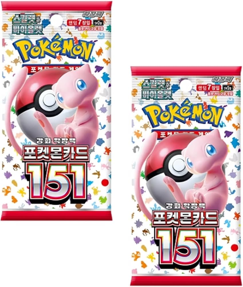 Sobre Pokemon 151 Booster Coreano