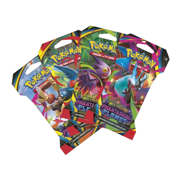 Pack de 4 sobres Pokémon Fuegos Fantasmales emblistados Español