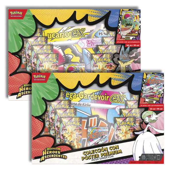 Caja Colección con Poster Premium Héroes Ascendentes - Español